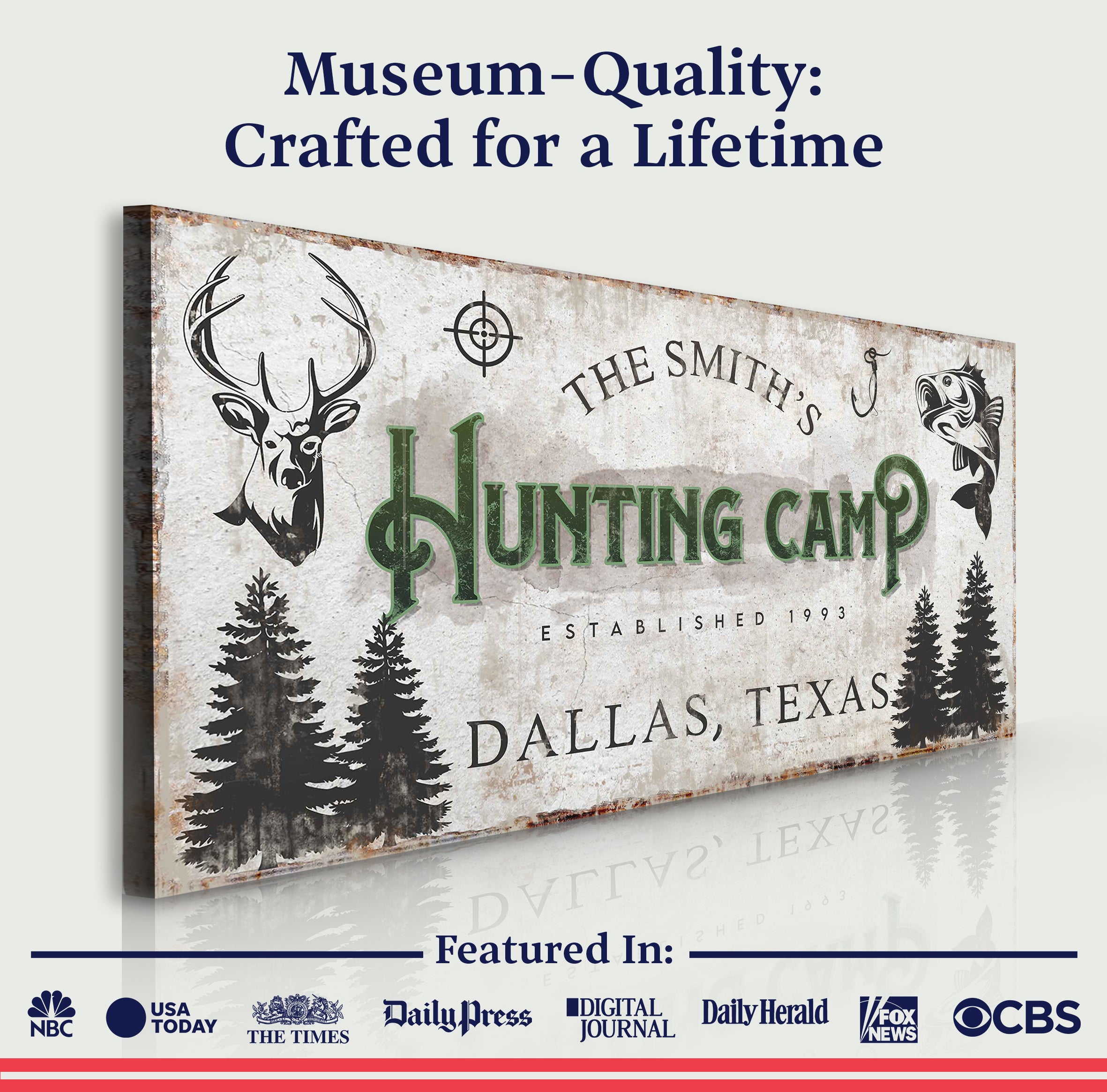 Fishing And Hunting Sign
